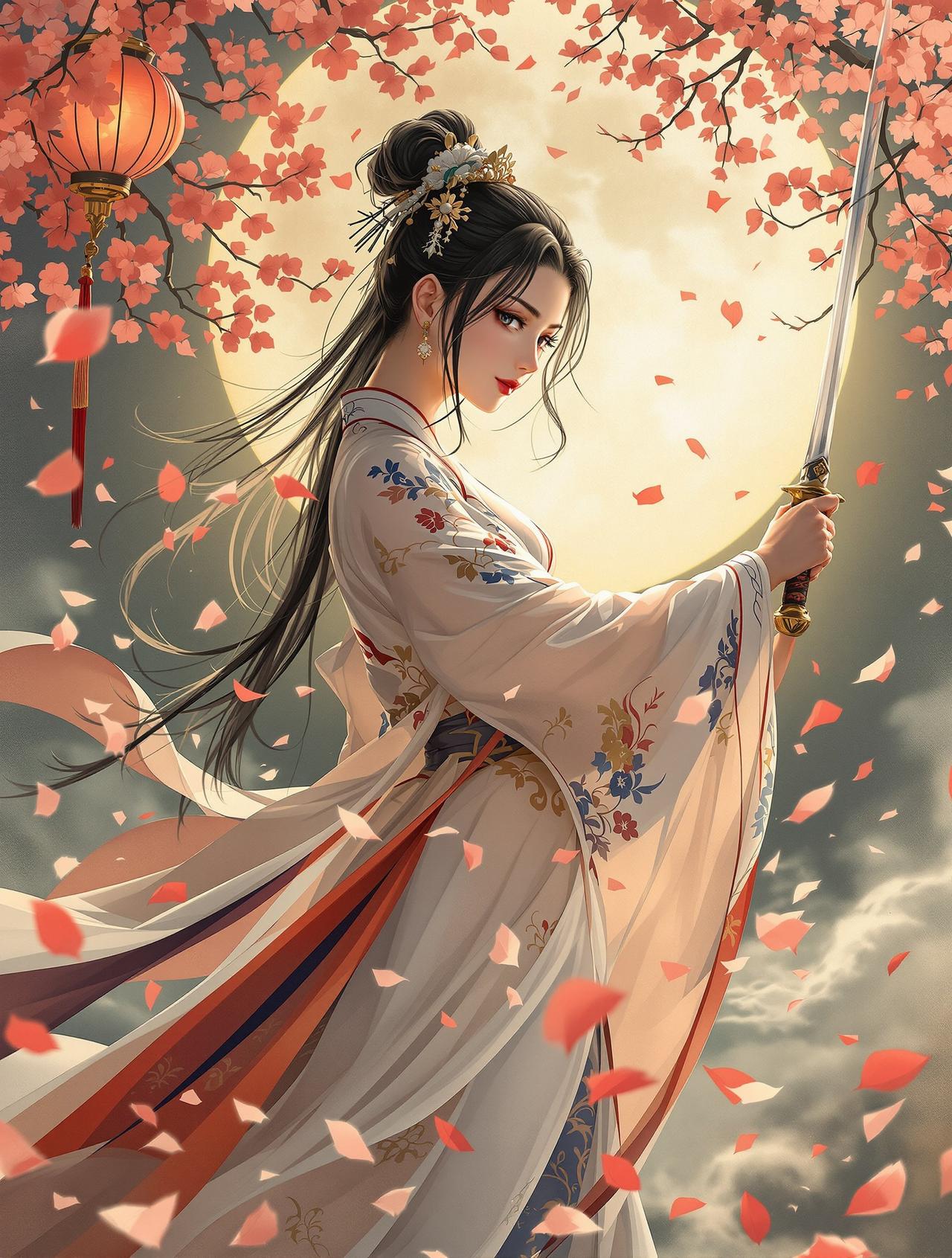 花与剑 - 古风武侠漫画封面